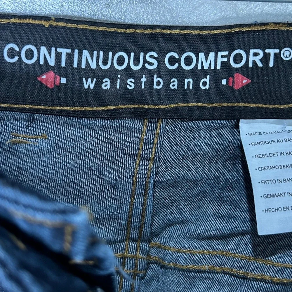 HB Harbor Bay‎ Men's Dark Wash Denim Jeans Continuous Comfort Waistband 46x30